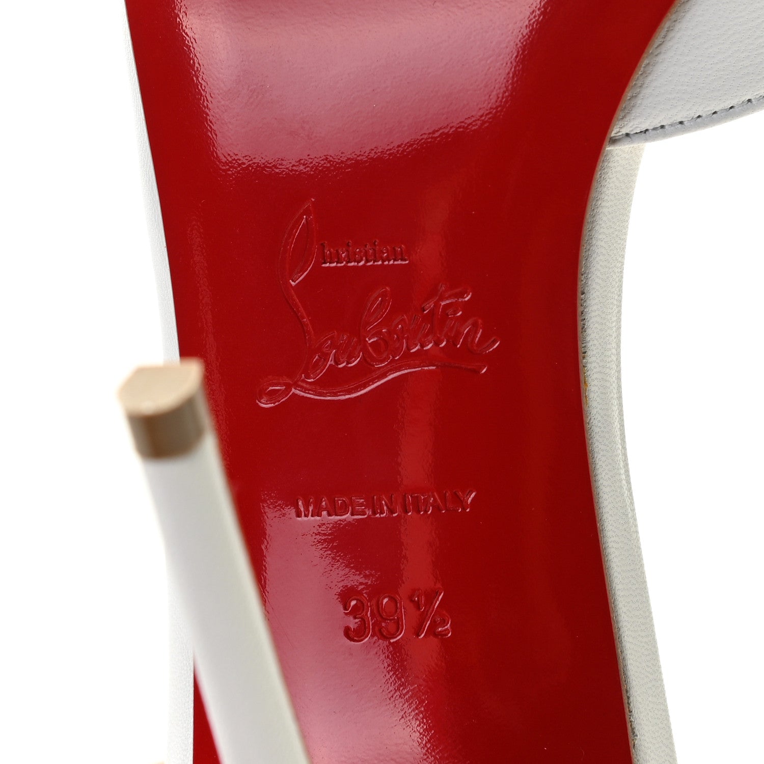 Christian Louboutin Kid Iriza 100 Pumps 39.5 White 10 of 11