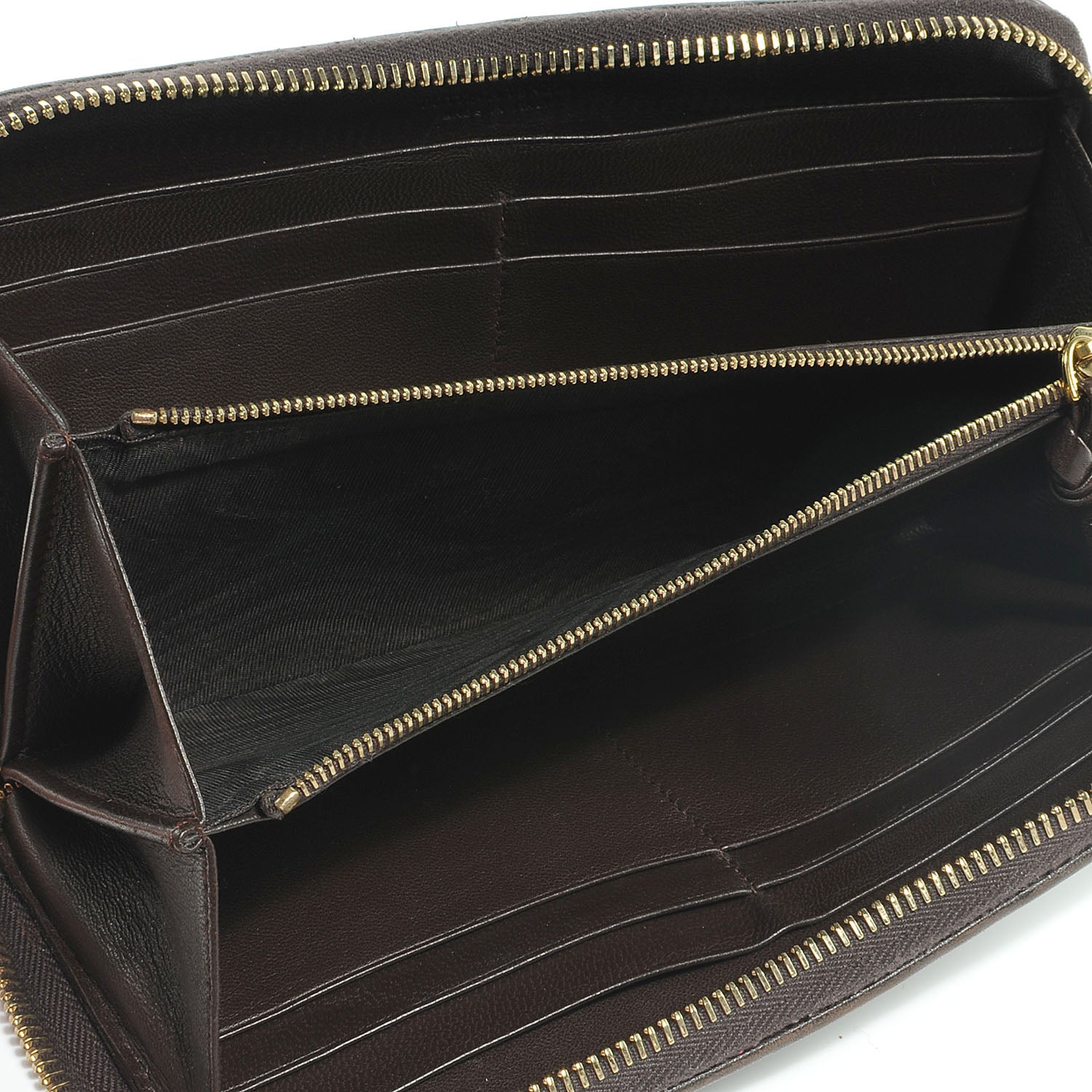 Bottega Veneta Nappa Intrecciato Zip Around Wallet Ebano 6 of 9