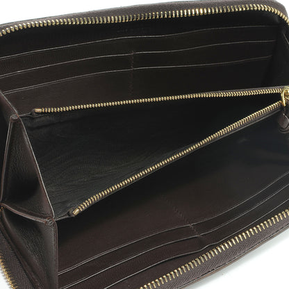 Bottega Veneta Nappa Intrecciato Zip Around Wallet Ebano 6 of 9