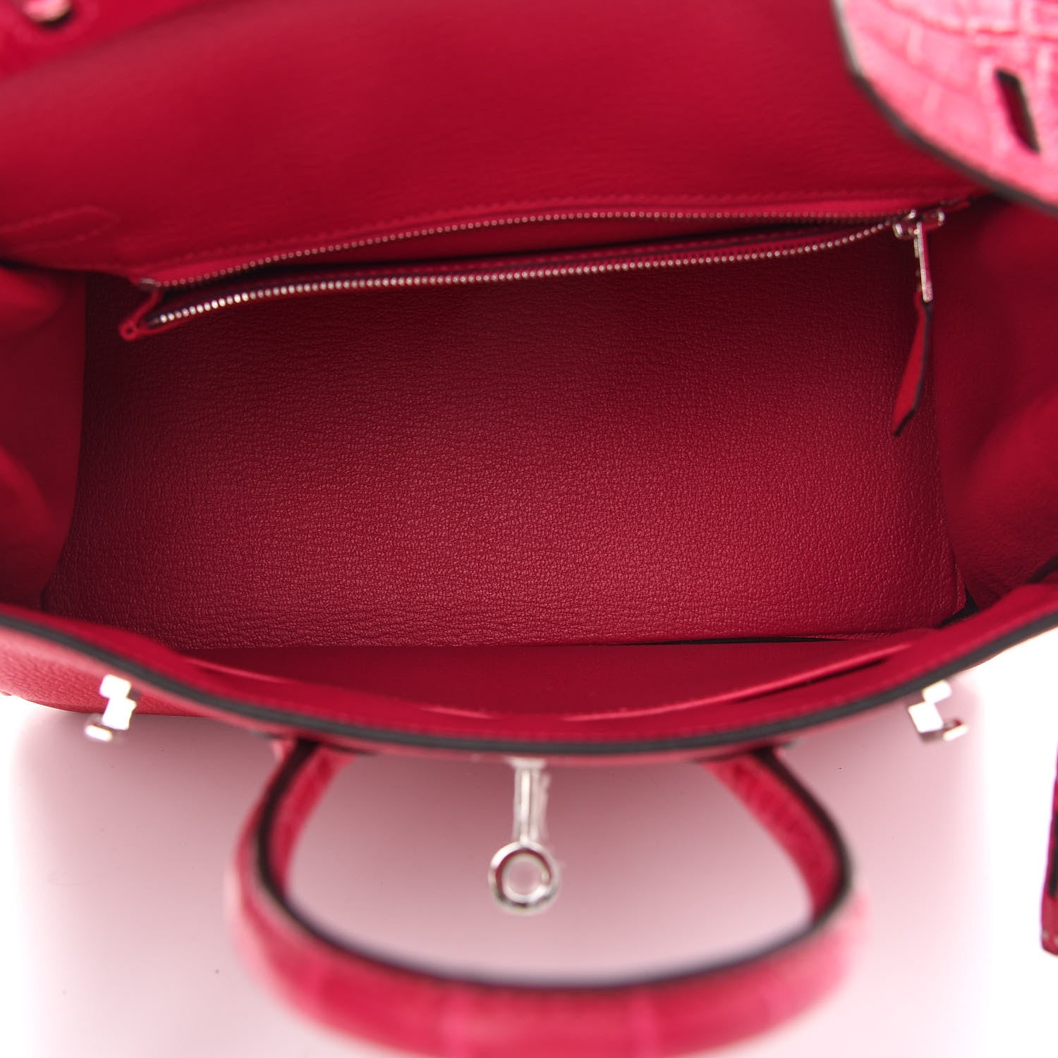 Hermes Togo Matte Alligator Birkin Touch 25 Framboise 5 of 11