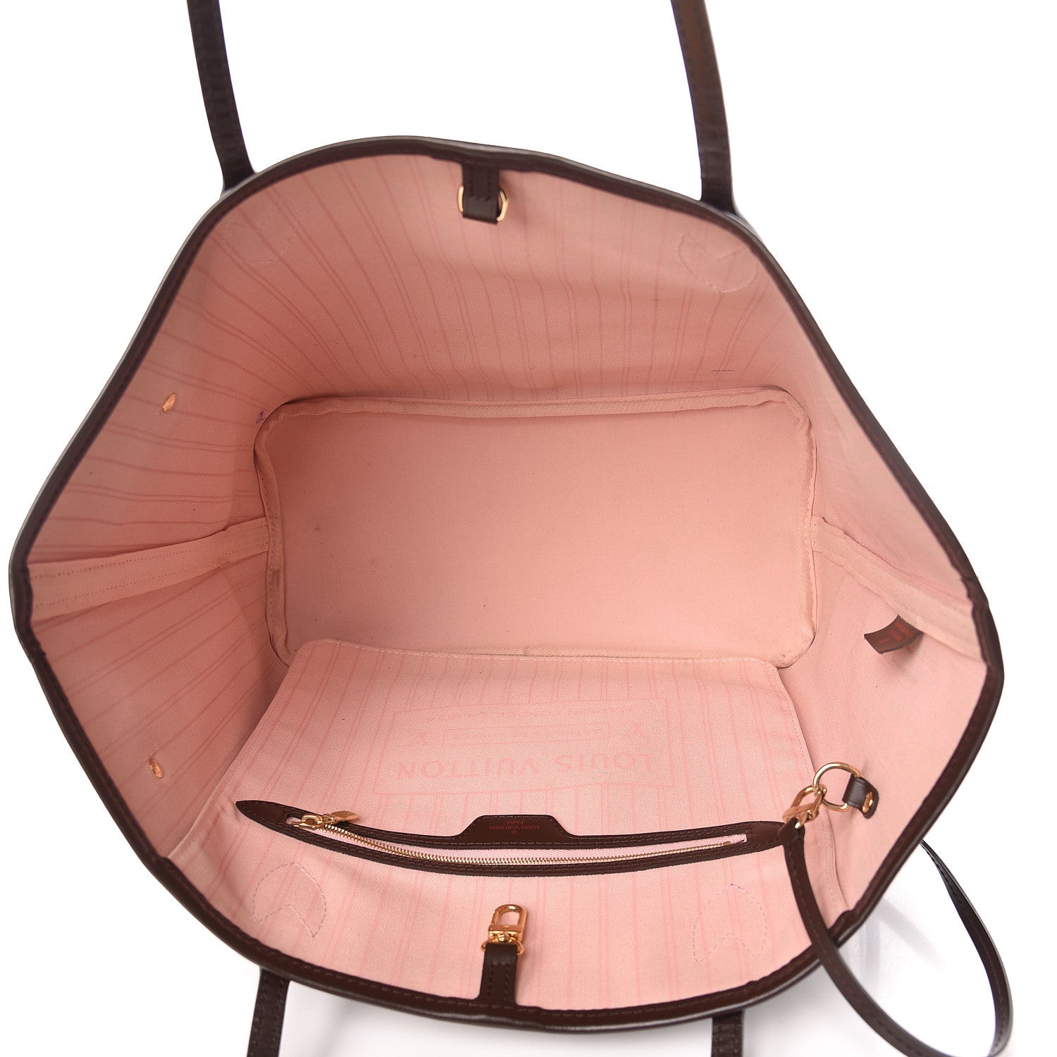 Louis Vuitton Damier Ebene Neo Neverfull MM Rose Ballerine 8 of 18