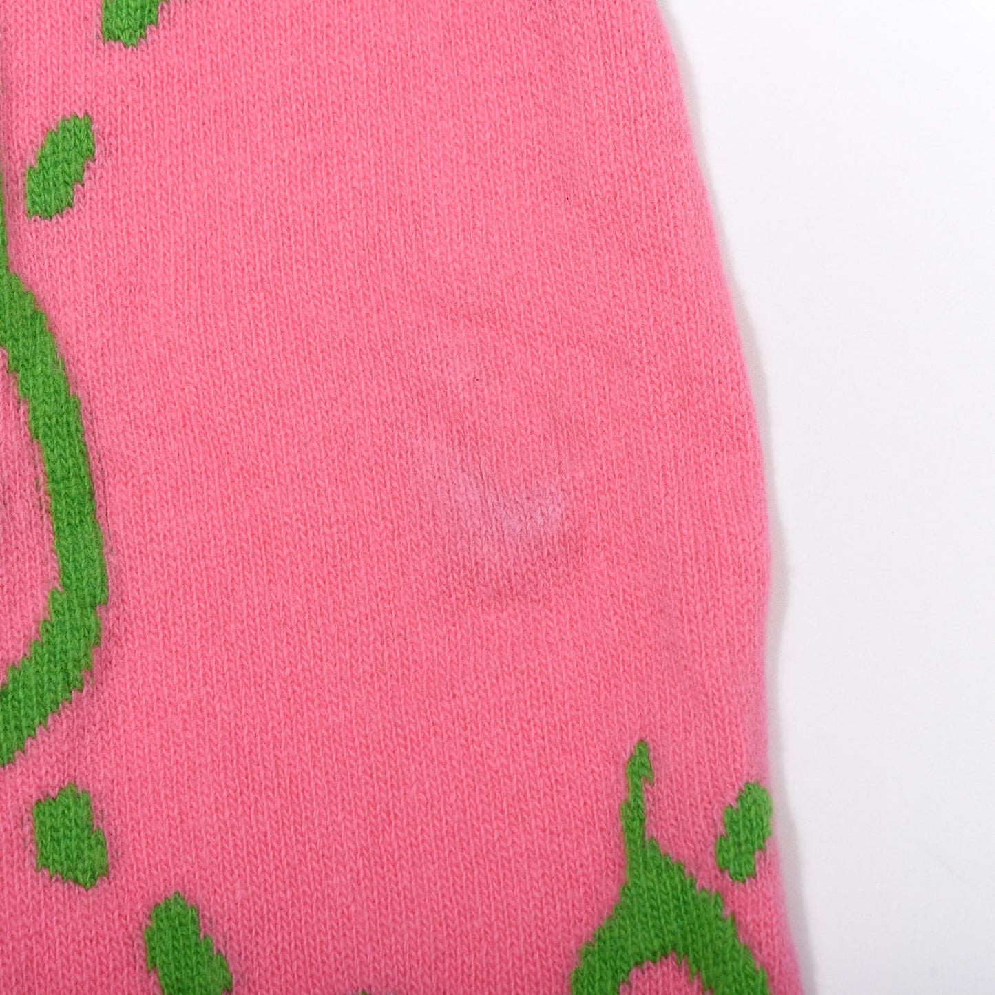 Wool Jacquard Knit GucciGhost Scarf Pink Green