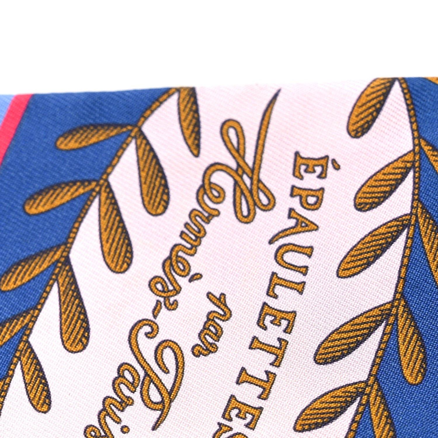 Hermes Silk Epaulettes De Gala Twilly Vert Amande Rose 5 of 10