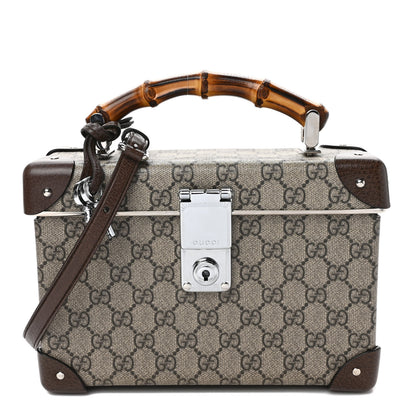Gucci GG Supreme Monogram Globe-Trotter Beauty Case Brown 1 of 11