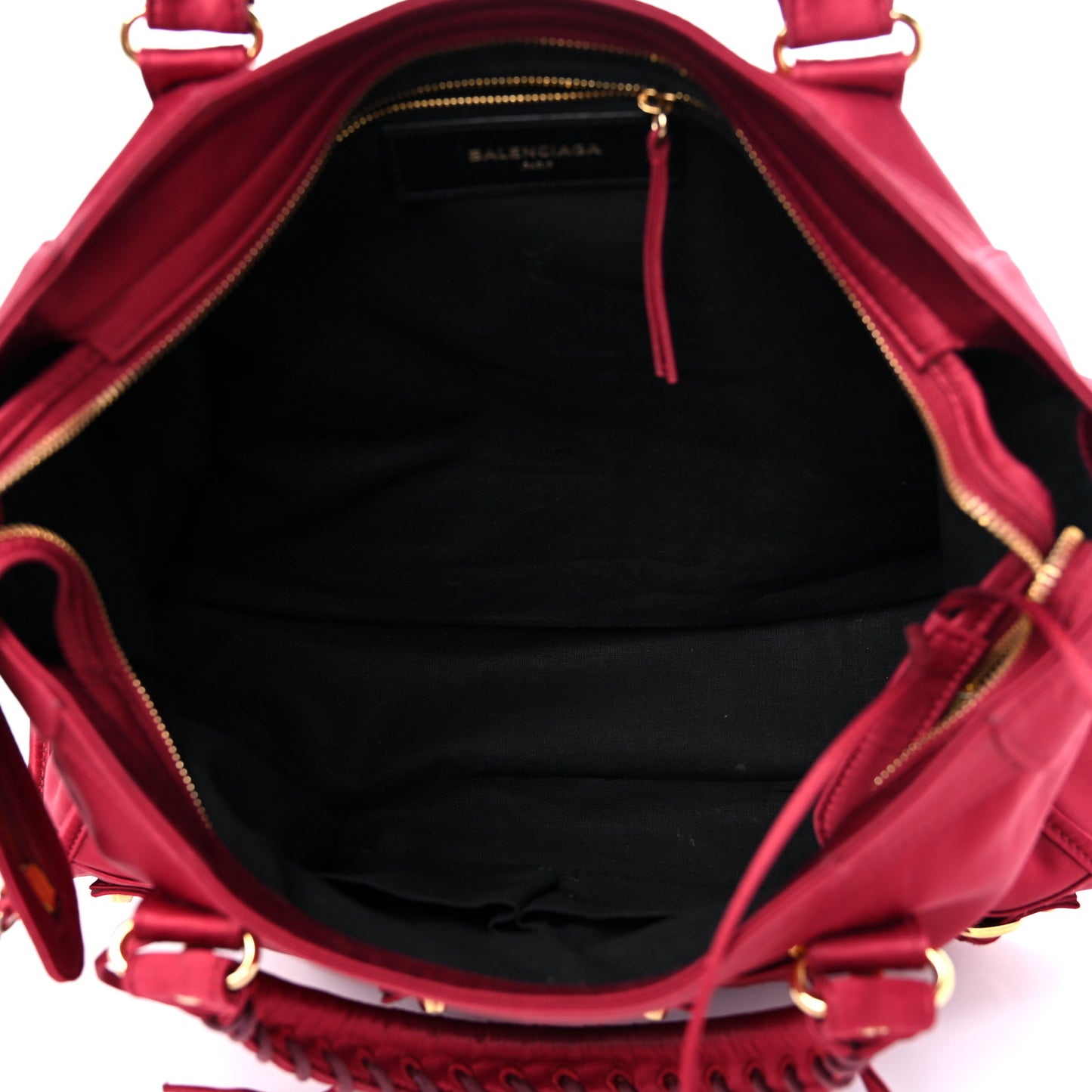 Satin Classic Gold Hardware City Red
