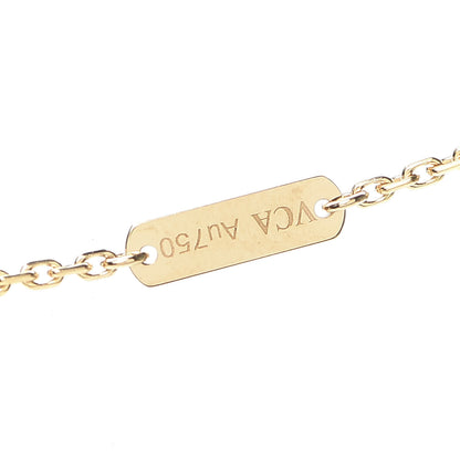 Van Cleef & Arpels 18K Yellow Gold Diamond Vintage Alhambra Pendant Necklace 6 of 8