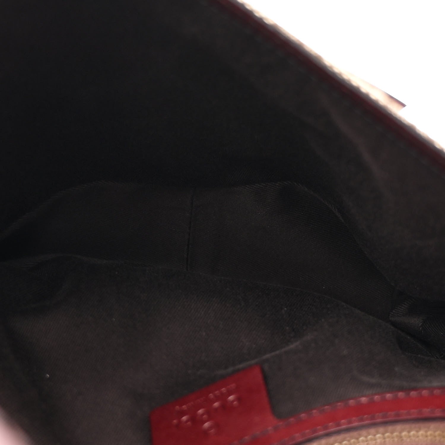 Gucci Monogram Horsebit Chain Studded Flap Burgundy 5 of 12