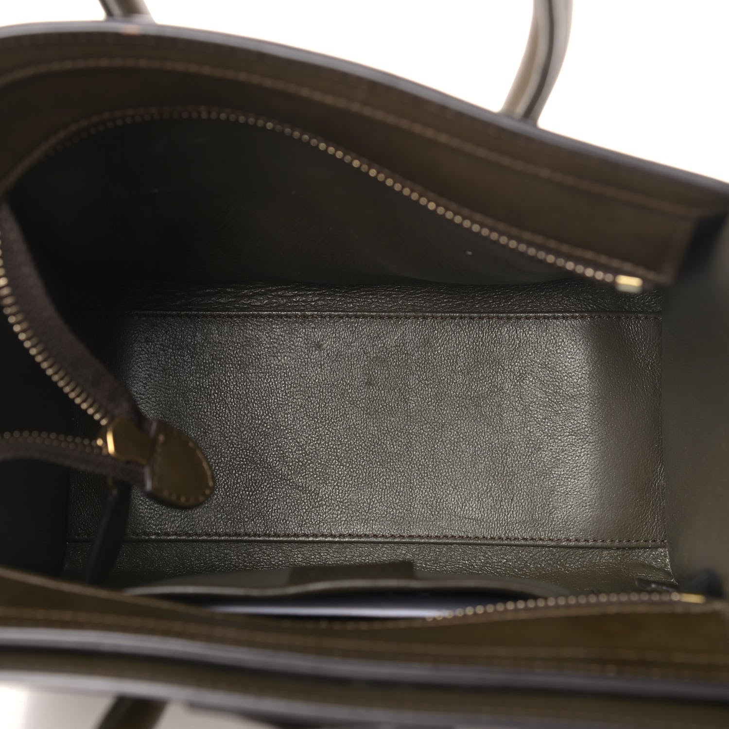 Celine Smooth Calfskin Nano Tri-Color Luggage Khaki 5 of 18