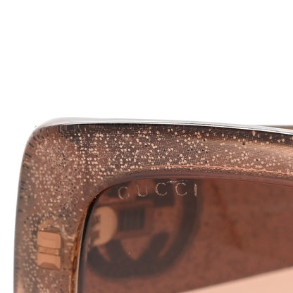 Gucci Glitter Acetate Square Frame Sunglasses GG3814S Brown 7 of 8