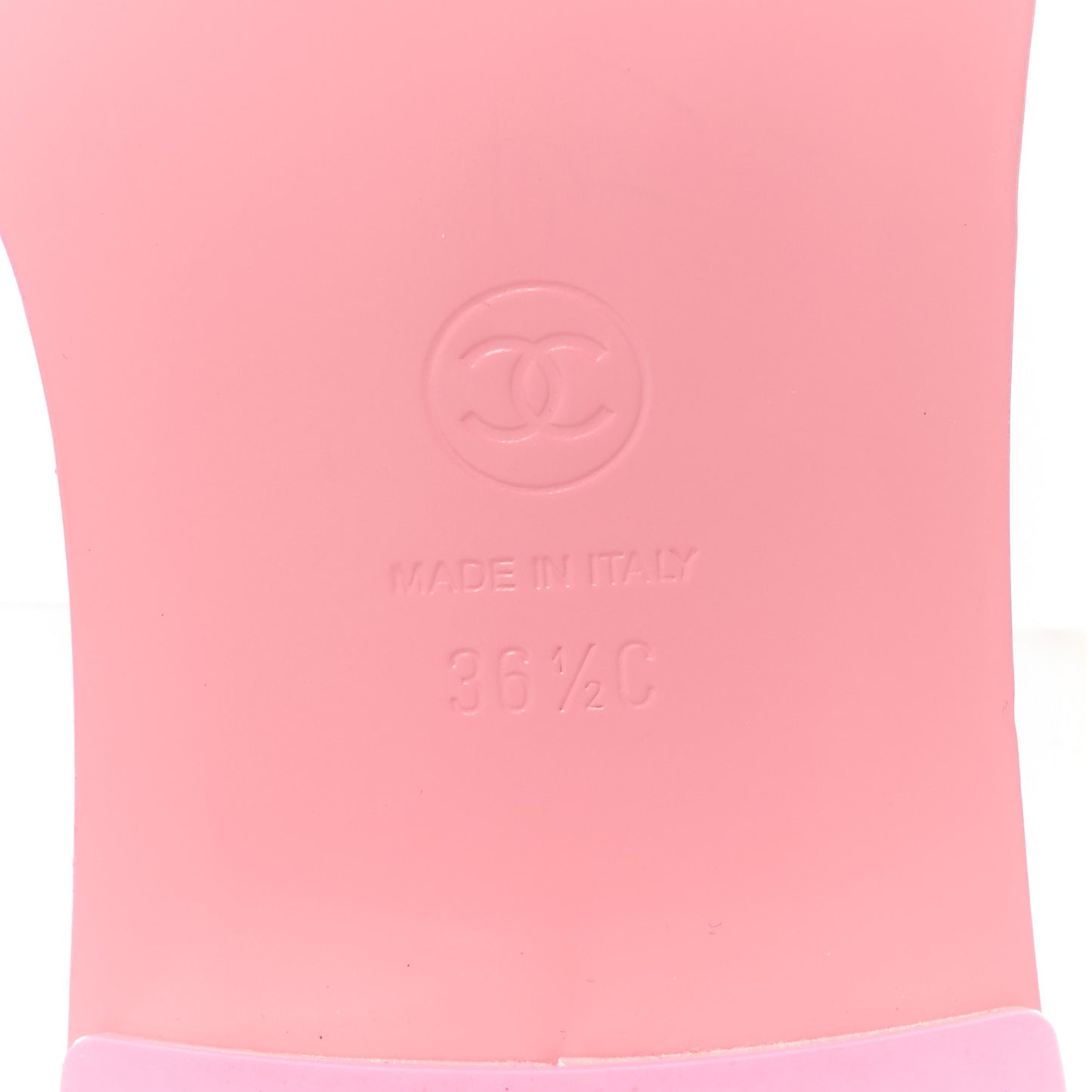 Cotton Logo Mule Sandals 36.5 Pink White