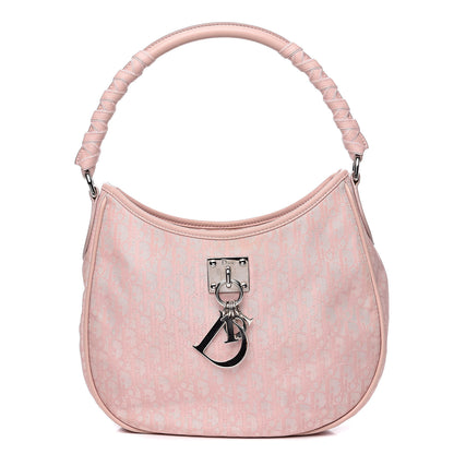 Christian Dior Nylon Monogram Lovely Hobo Rose Clair 1 of 13