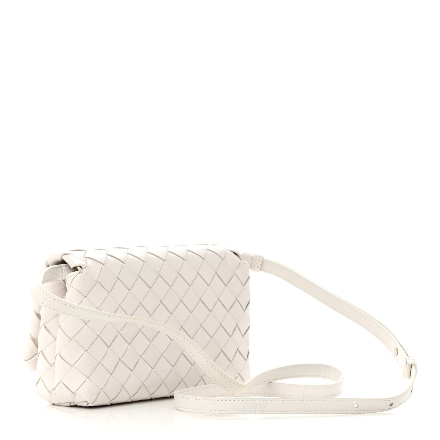 Nappa Intrecciato Mini Crossbody White
