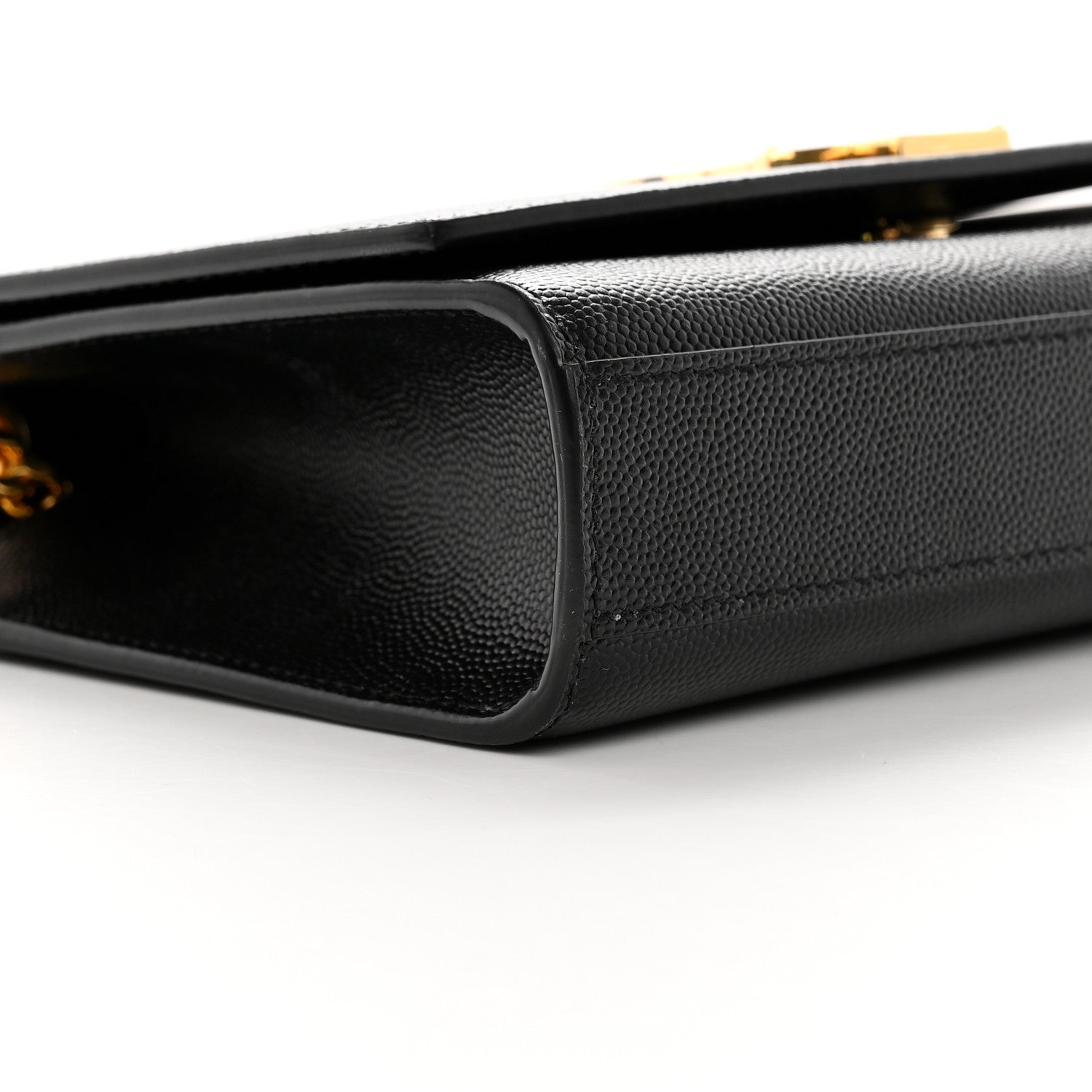 Saint Laurent Grain De Poudre Small Monogram Kate Satchel Black 9 of 15