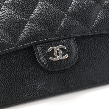 Chanel Caviar Quilted Classic Pouch With Handle Black 13 of 17