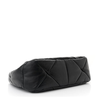 Prada Nappa Triangle Quilted Patchwork System Bag Black 4 of 10