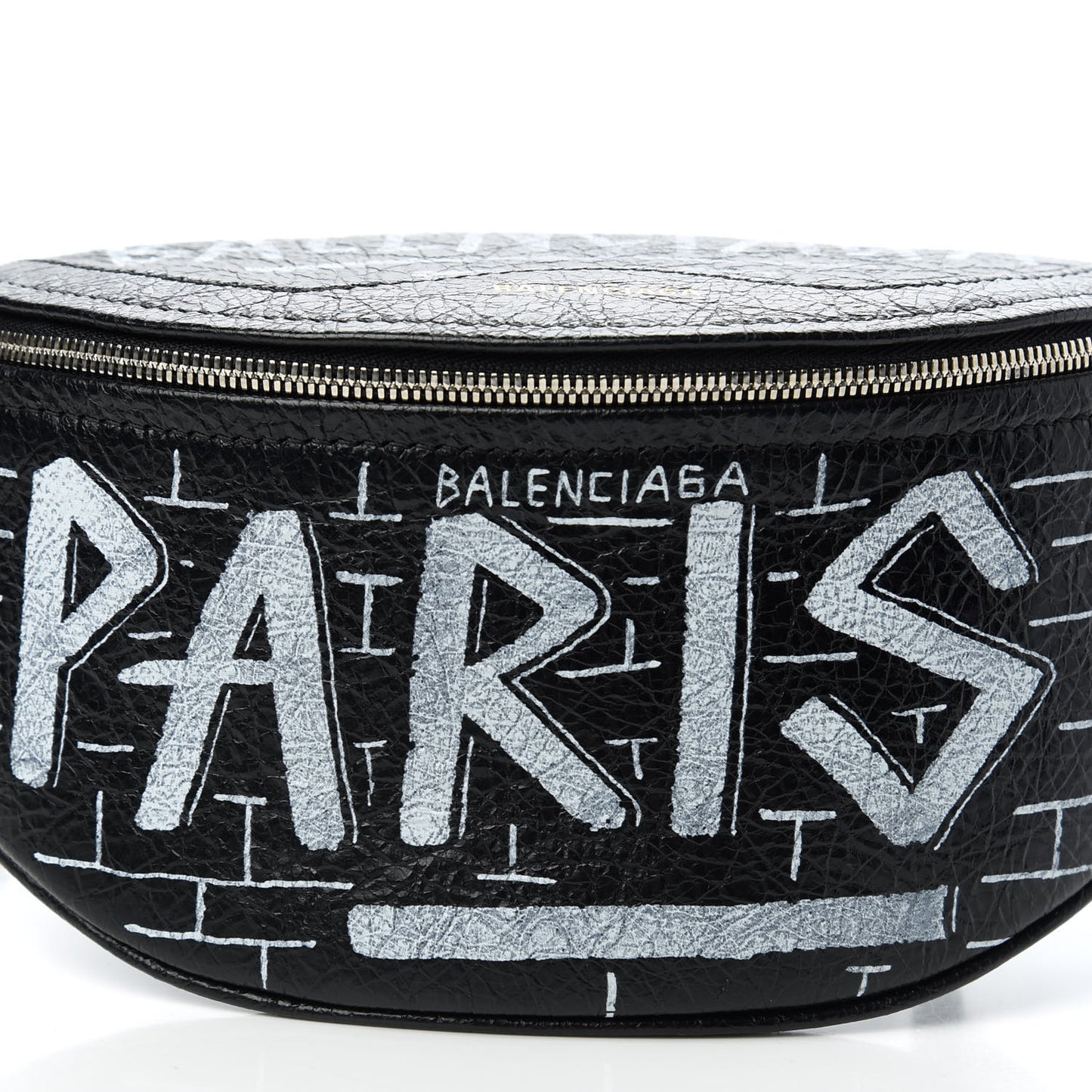 Agneau Arena Graffiti All Over XXS Souvenir Belt Bag Black White