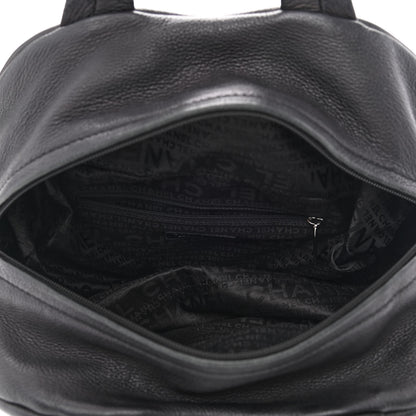 Chanel Deerskin Stitched Bowler Black 4 of 10