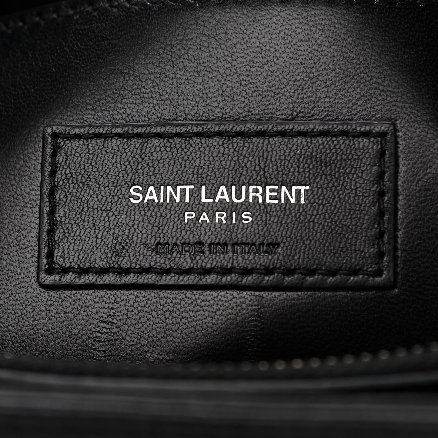 Calfskin Crocodile Embossed Medium West Hollywood Monogram Fold-Over Black
