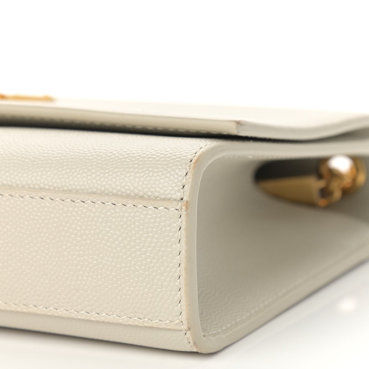 Grain De Poudre Medium Classic Monogram Kate Satchel Crema Soft
