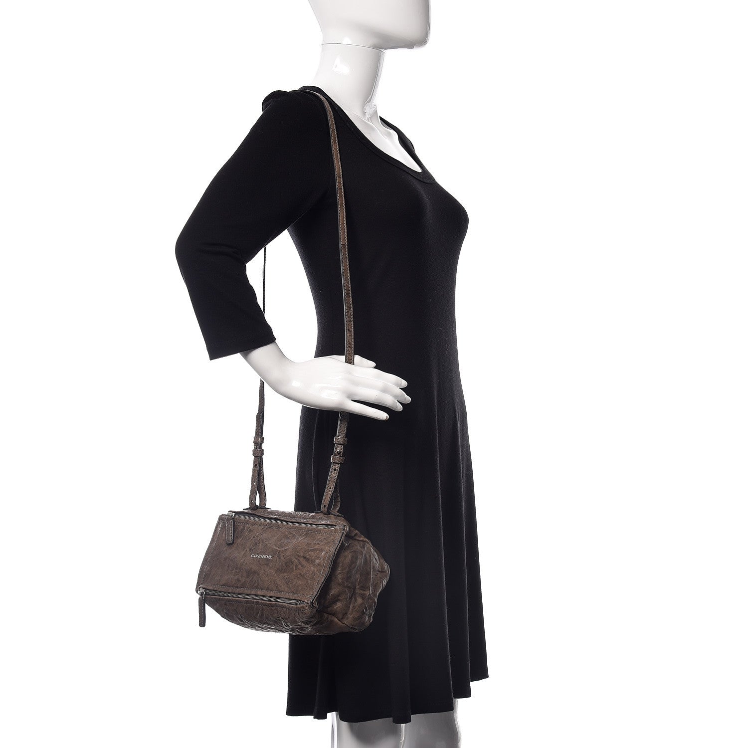 Givenchy Tumbled Sheepskin Mini Pandora Brown 2 of 9