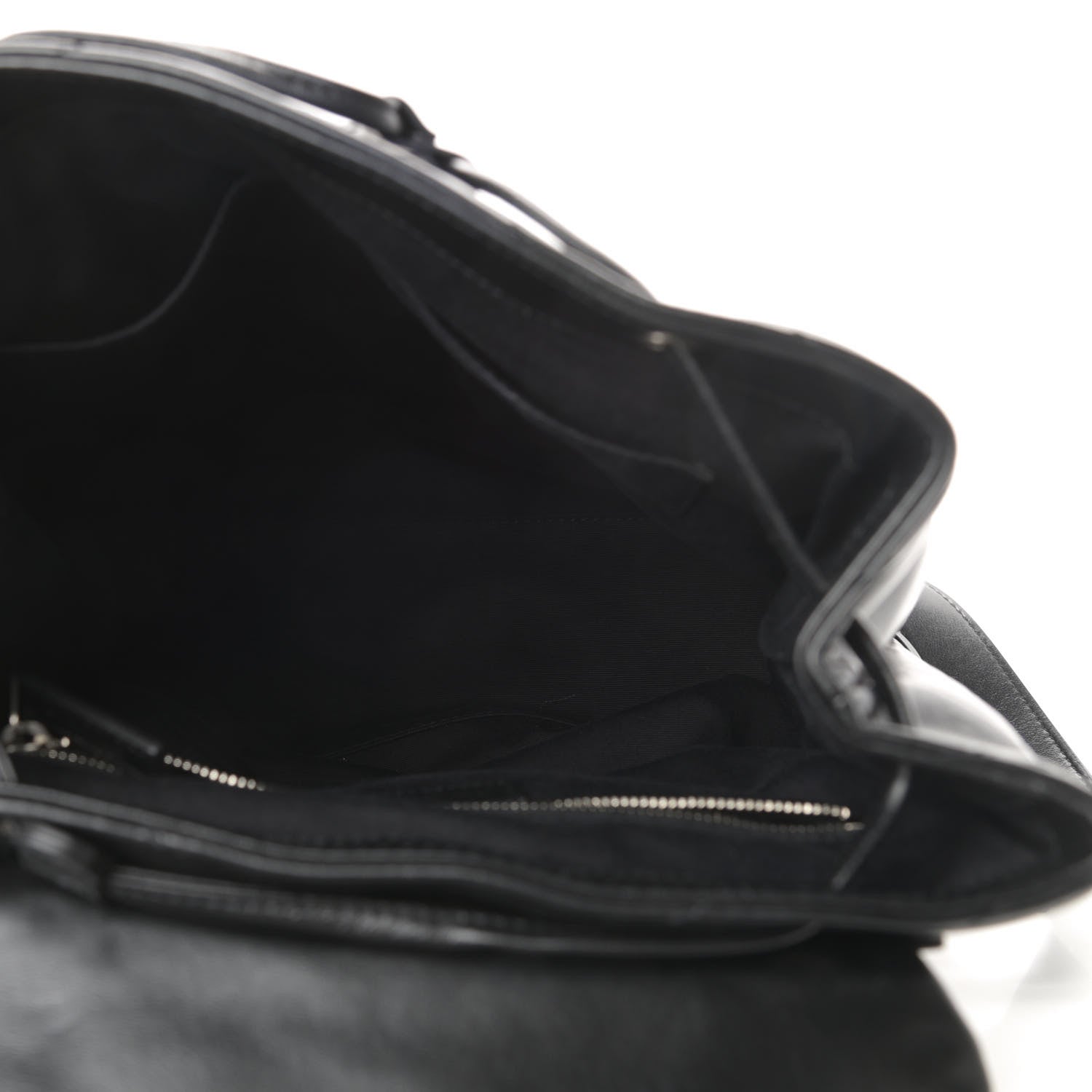 Saint Laurent Calfskin Y Quilted Monogram Medium Loulou Backpack Black 5 of 12