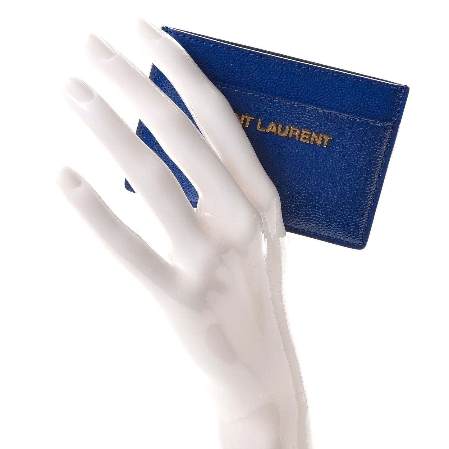 Grain De Poudre Classic Letters Credit Card Case Blue Majorelle