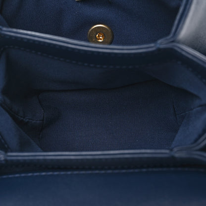 Chanel Calfskin Quilted Pearl Jewel Chain Flap Navy 5 of 11