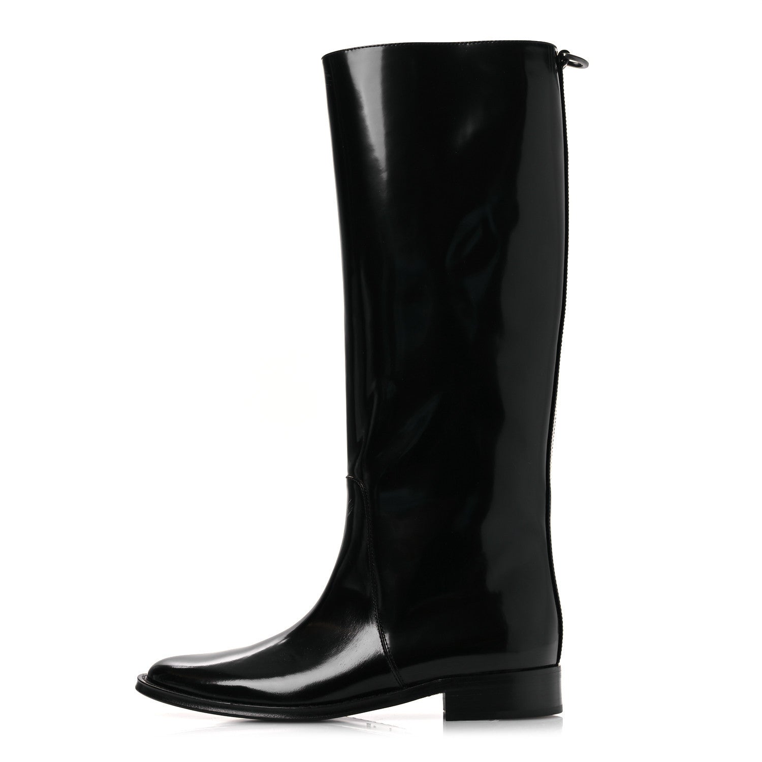 Saint Laurent Vitello Ruinart Hunt 25 Boots 40 Black 1 of 13