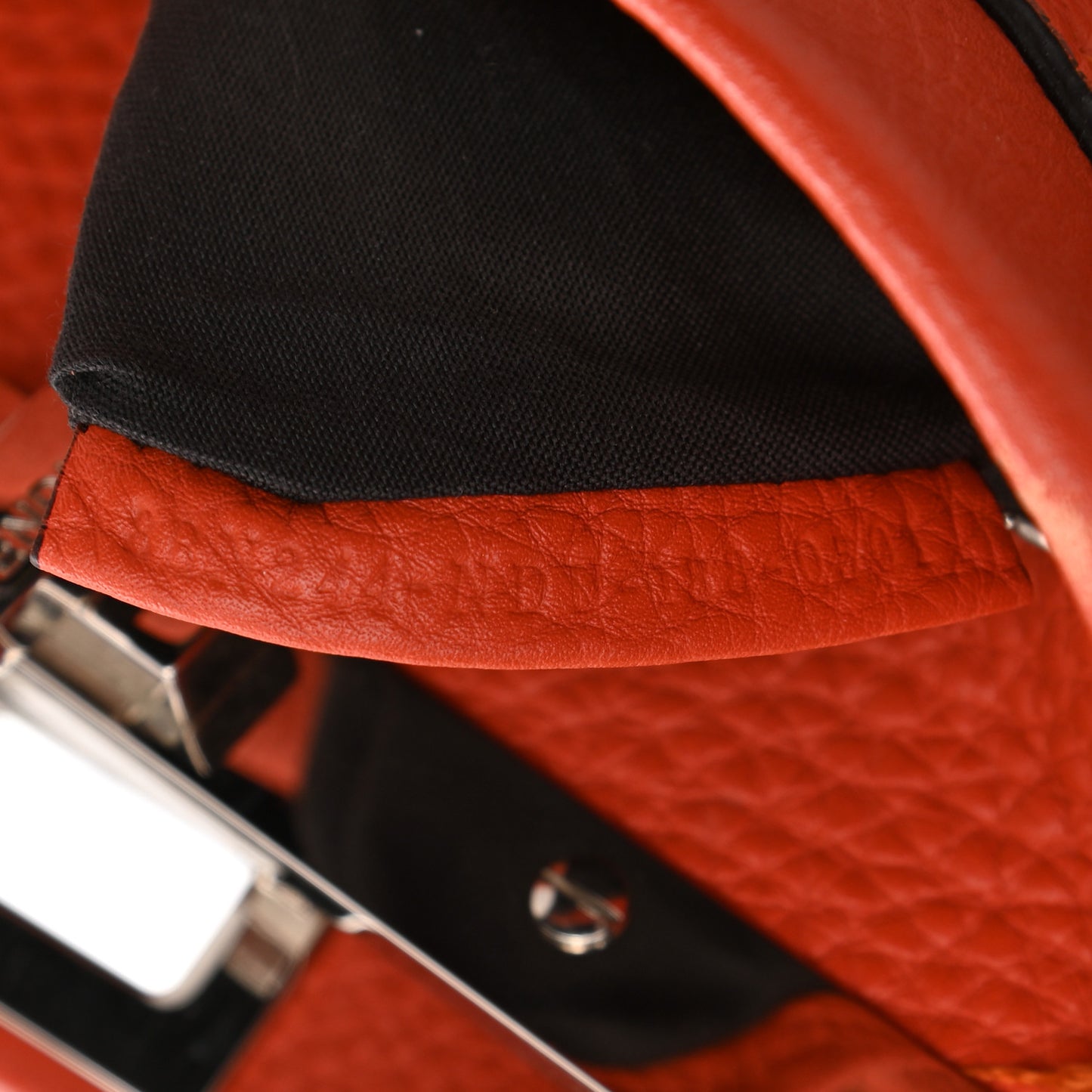 Cuoio Romano Selleria Mini Peekaboo Iconic Satchel Dark Orange