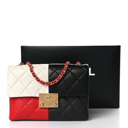 Chanel Lambskin Quilted Mini Yin Yang Flap Red White Blue Black 9 of 9