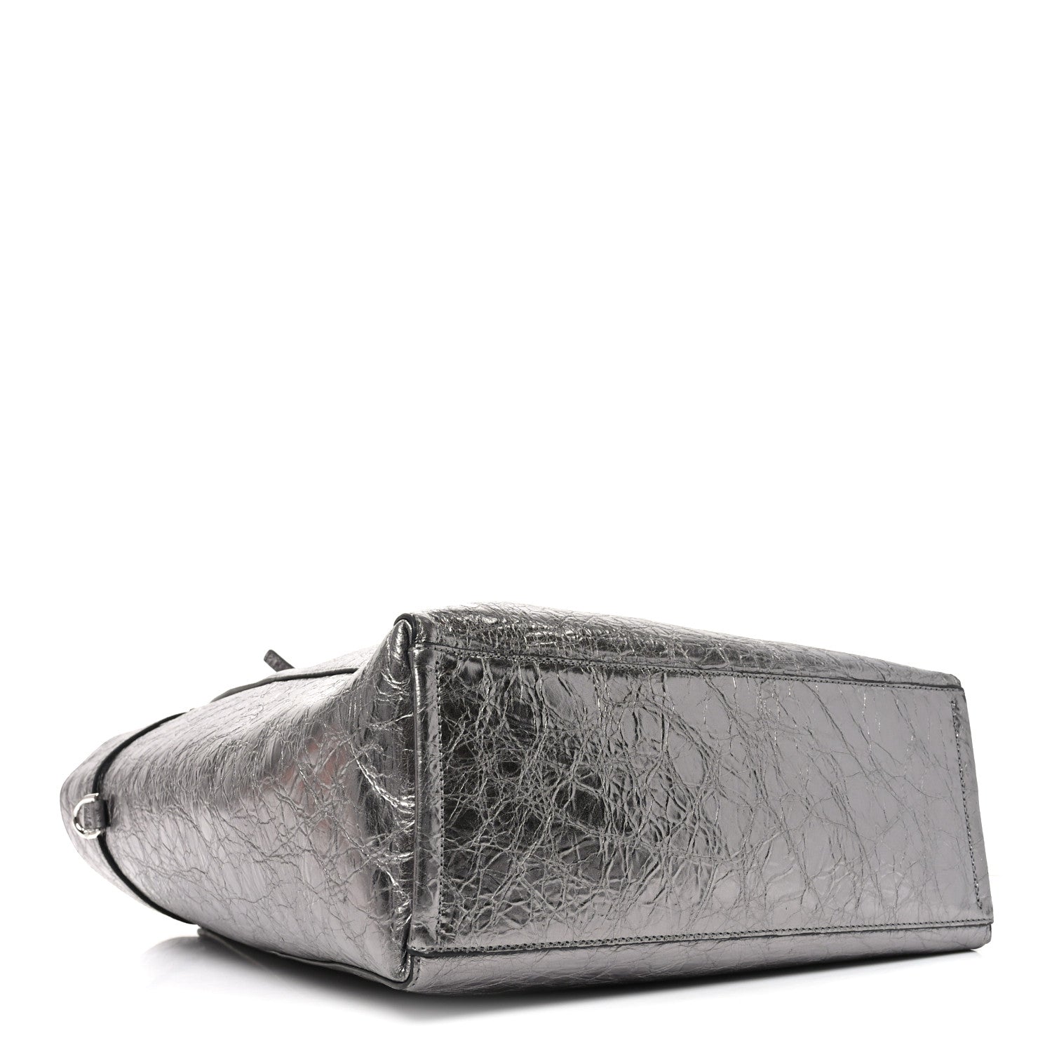 Givenchy Metallic Calfskin Voyou Medium Tote Bag Silver 4 of 9