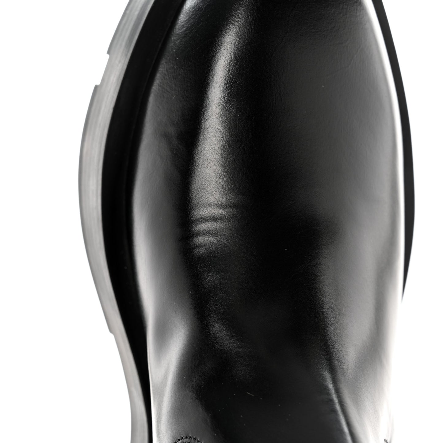 Calfskin Square Chelsea Boots 37 Black