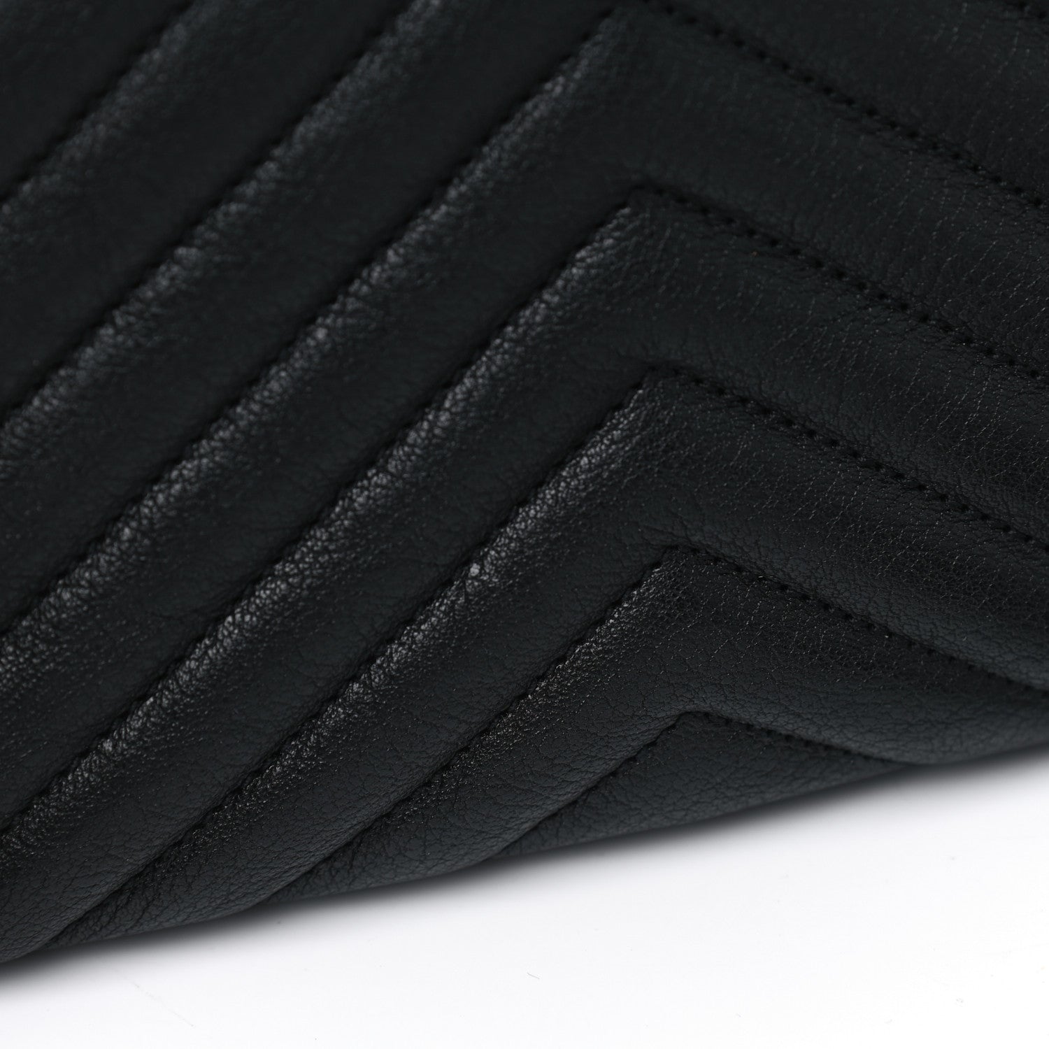 Saint Laurent Sheepskin Matelasse Chevron Monogram Medium College Bag Black 7 of 8