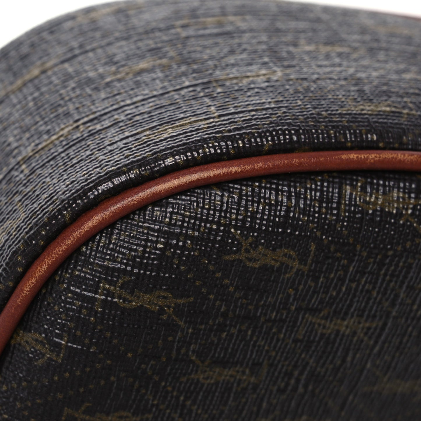 Canvas Smooth Calfskin Le Monogramme Small Camera Bag Chestnut