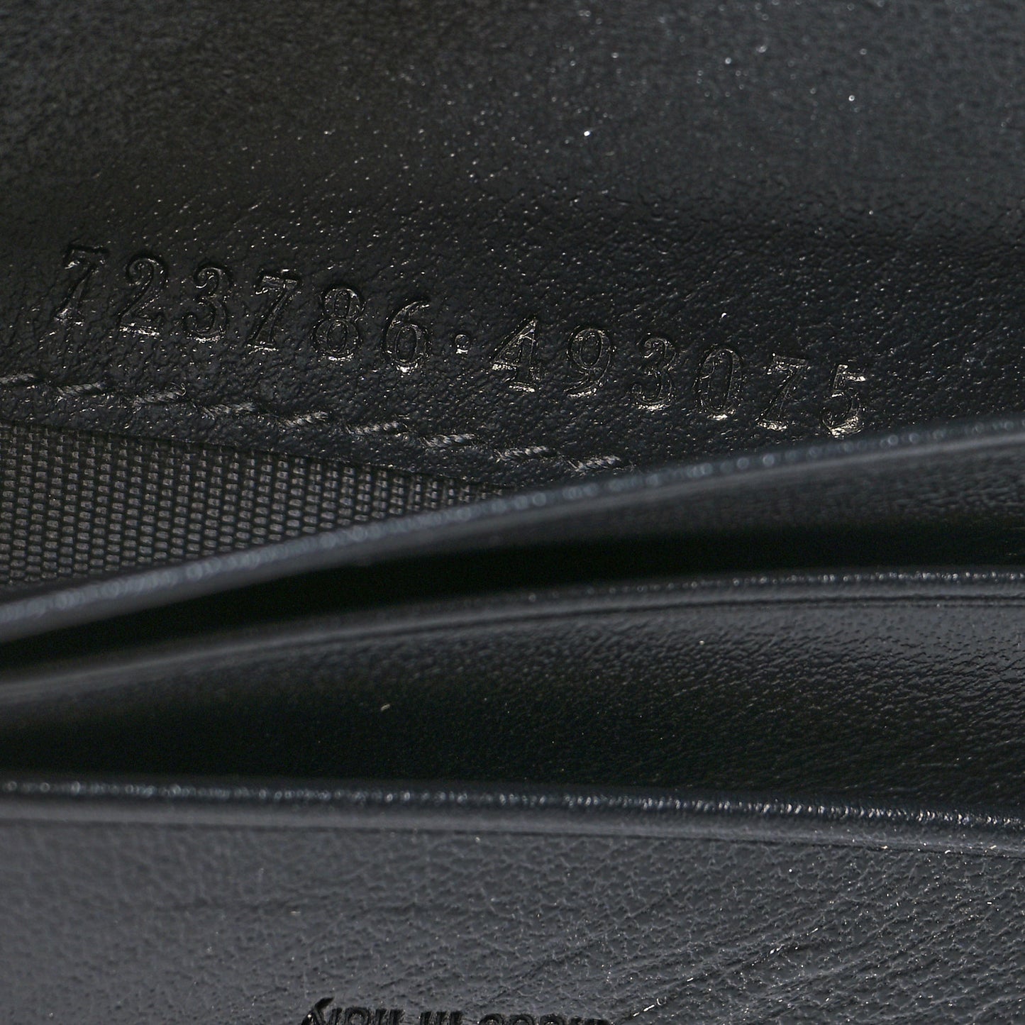 Calfskin GG Matelasse Card Case Wallet Black