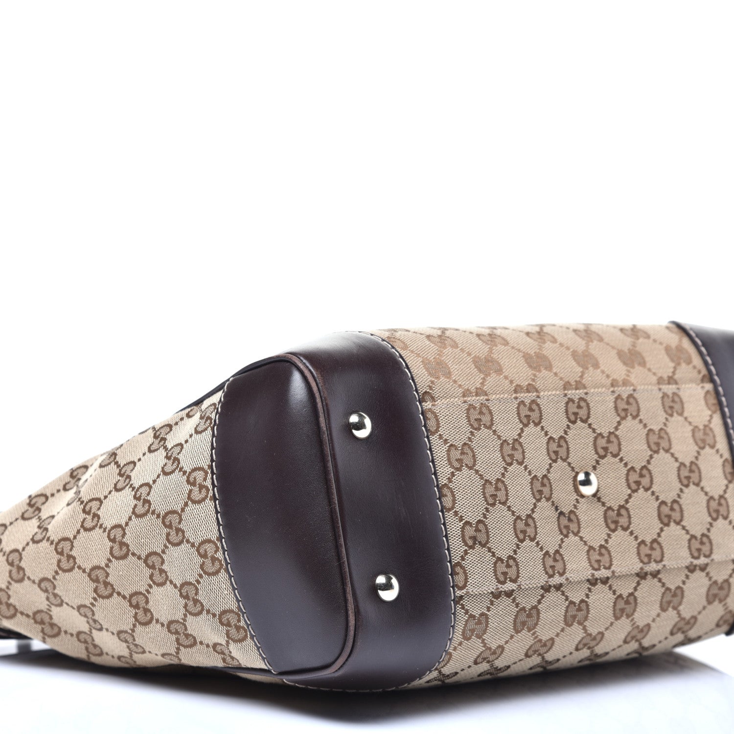 Gucci Monogram Web Medium Mayfair Tote Dark Brown 8 of 9