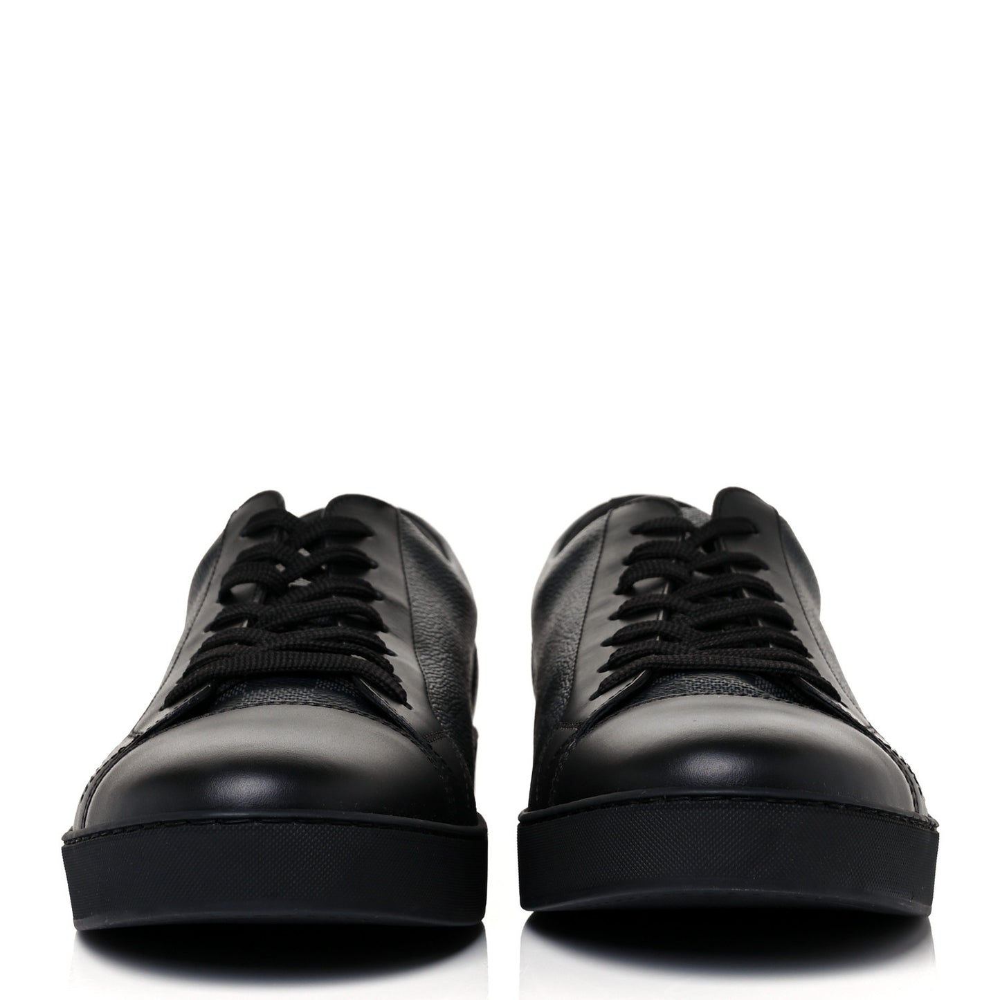 Calfskin Damier Graphite Match Up Sneakers 7.5