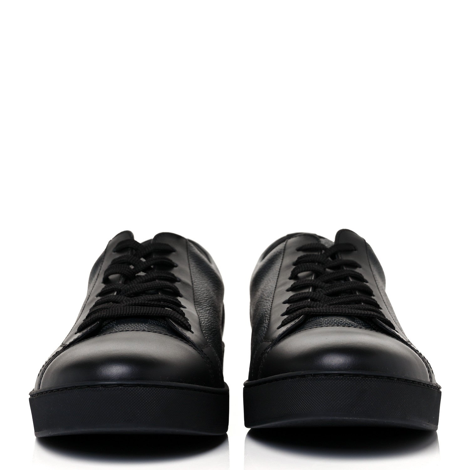 Louis Vuitton Calfskin Damier Graphite Match Up Sneakers 7.5 2 of 8