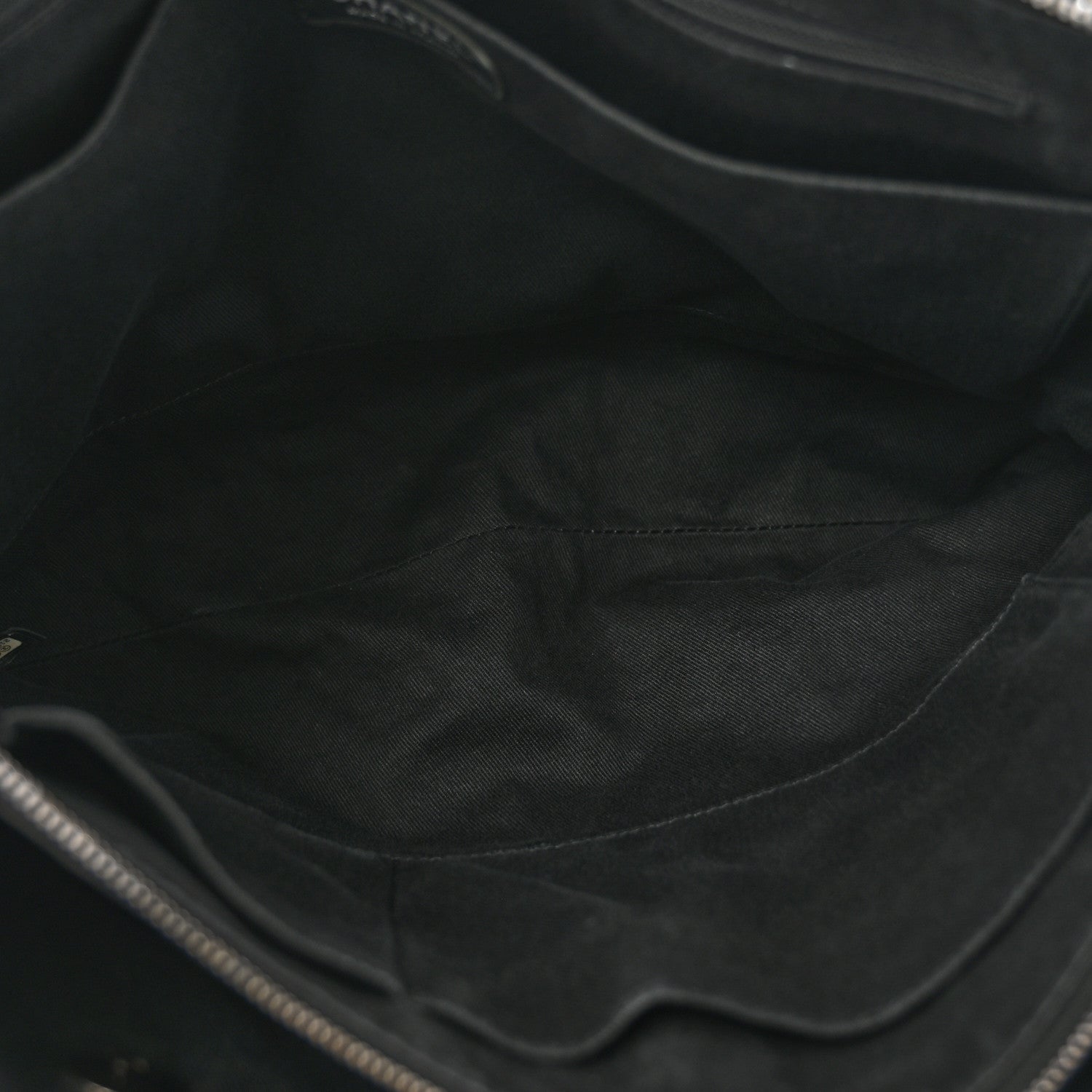 Chanel Grained Vegetal Calfskin Urban Shopping Tote Black 7 of 15