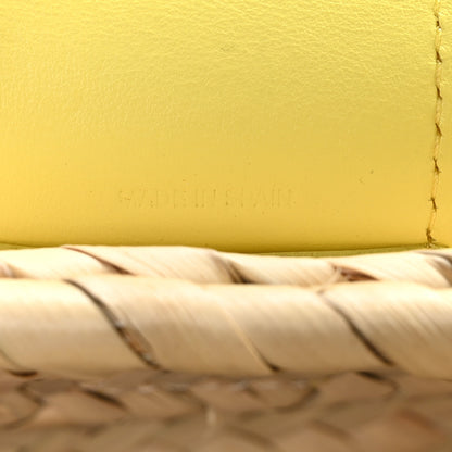 Chloe Raffia Smooth Calfskin Medium Sense Basket Daffodil Yellow 6 of 10