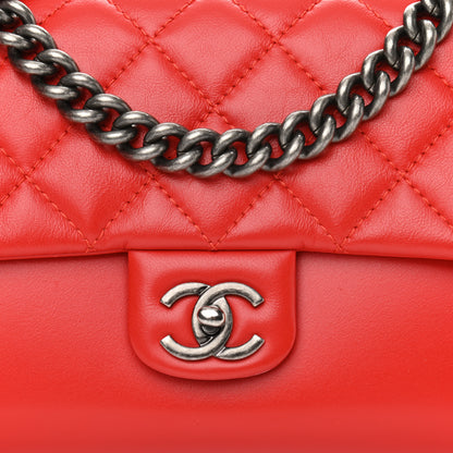 Chanel Calfskin Quilted Large Rock My Shoulder Flap Red 8 of 11