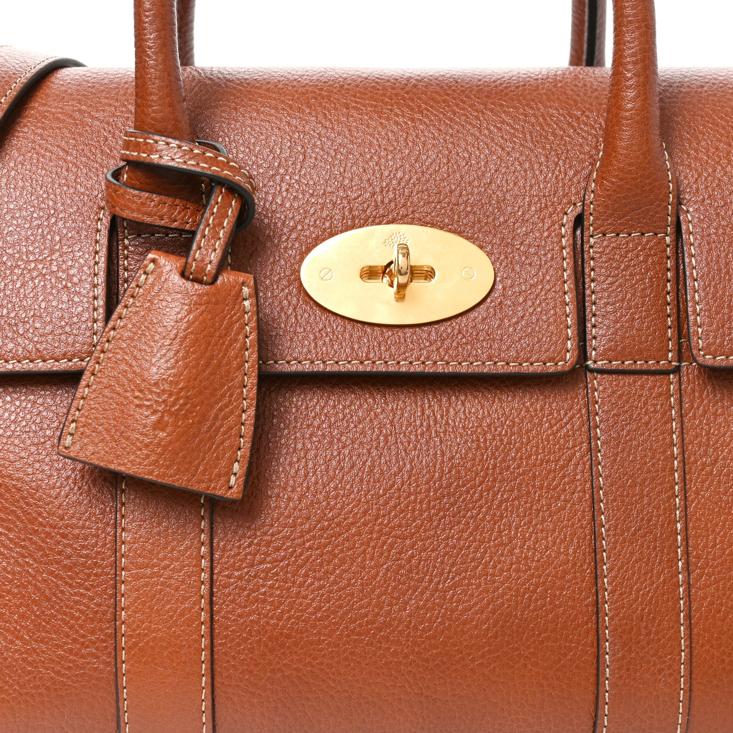 Mulberry Classic Grain Small Bayswater Satchel Oak 7 of 9