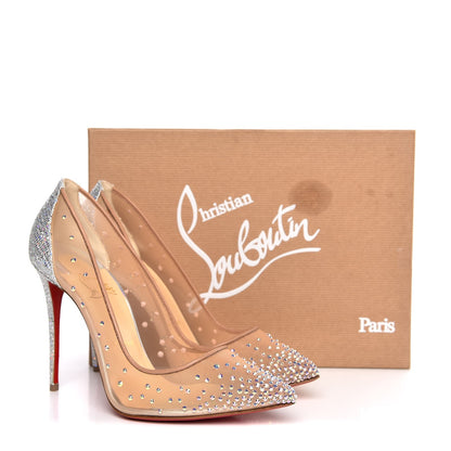 Christian Louboutin Crystal Strass Follies 100 Pumps 38.5 Crystal 8 of 8