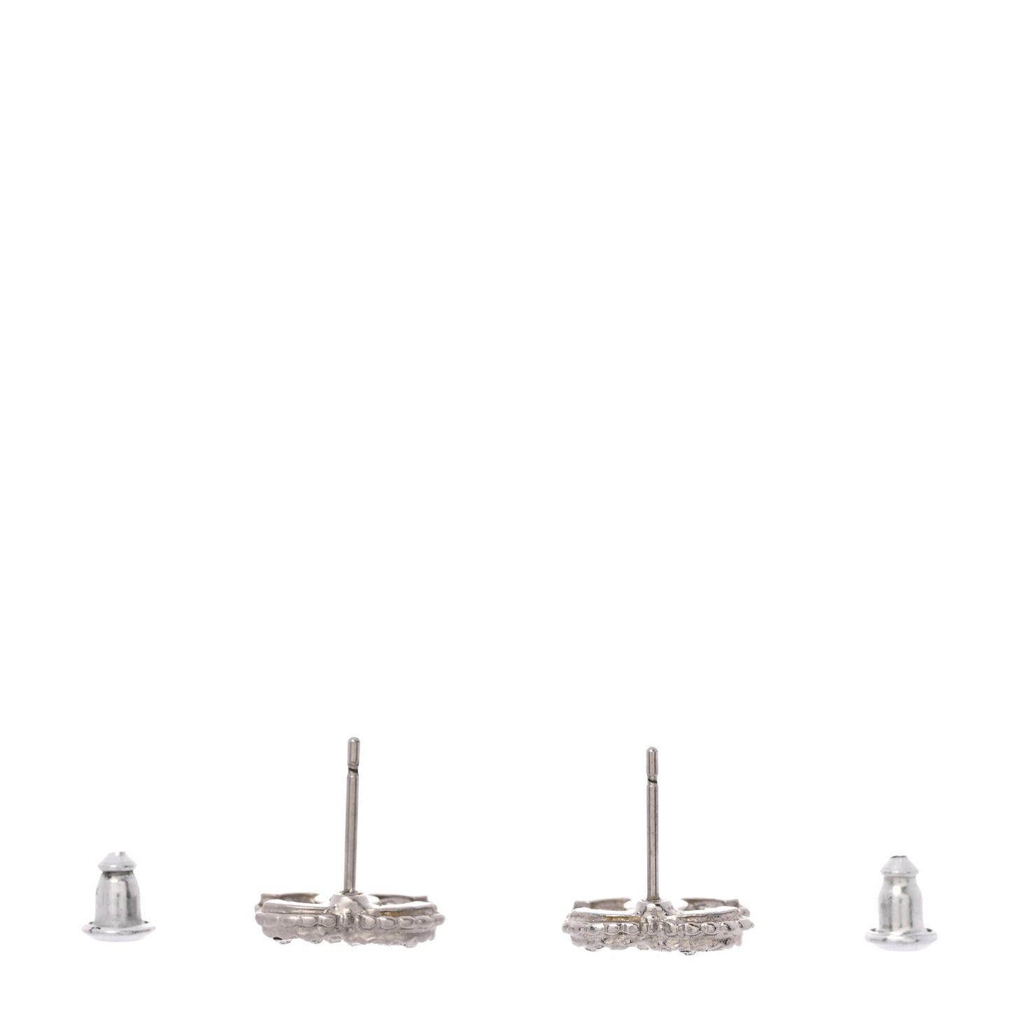 Crystal CC Earrings Silver