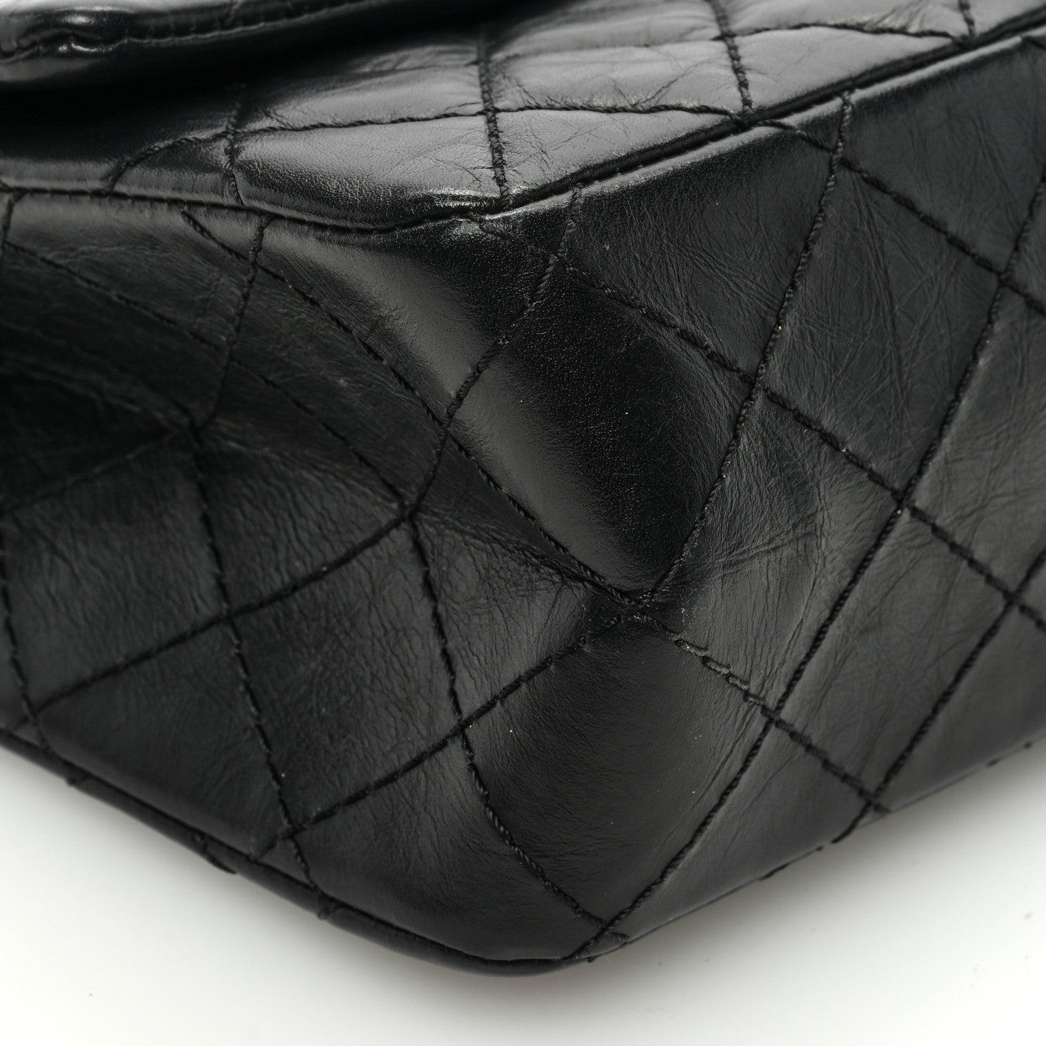 Chanel Aged Calfskin Quilted 2.55 Reissue 225 Flap Black 9 of 10