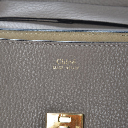 Chloe Grained Lambskin Mini Drew Shoulder Bag Motty Grey 6 of 6