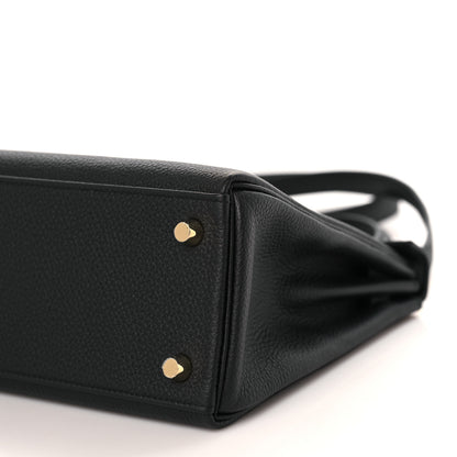 Hermes Togo Kelly Retourne 25 Black 7 of 9