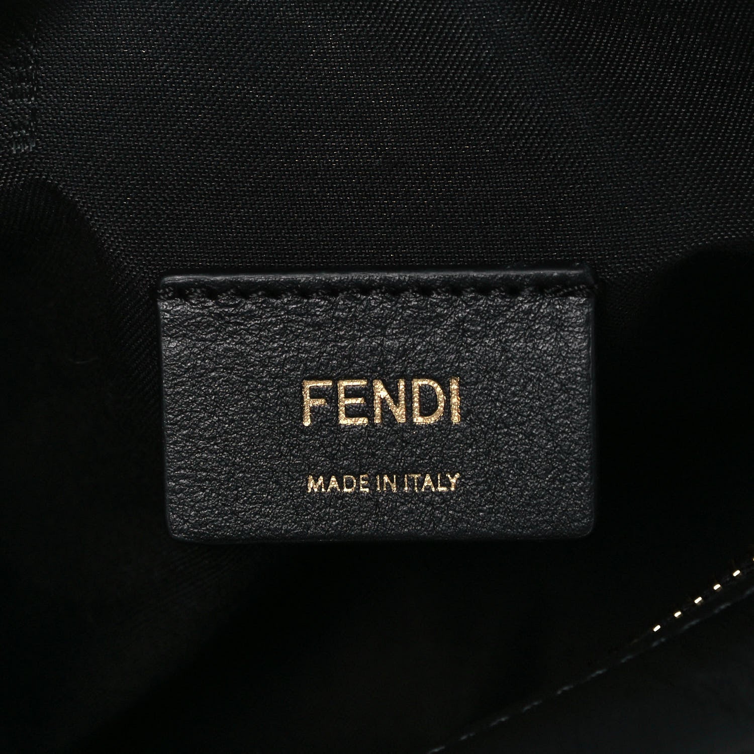 Fendi Vitello Century Bi-Color FF 1974 Embossed Mini Camera Case Maya Black 5 of 8