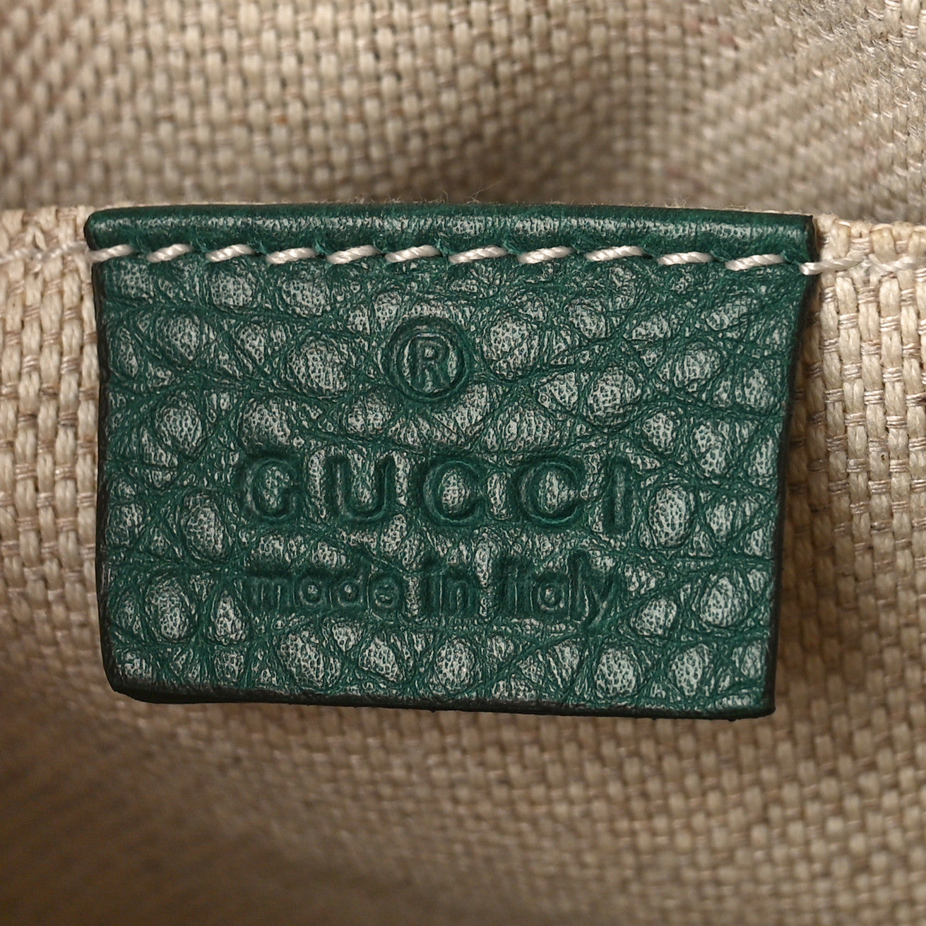 Gucci Pebbled Calfskin Small Soho Disco Bag Emerald Green 6 of 11