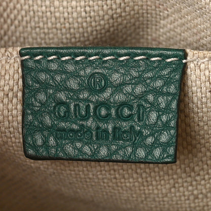 Gucci Pebbled Calfskin Small Soho Disco Bag Emerald Green 6 of 11